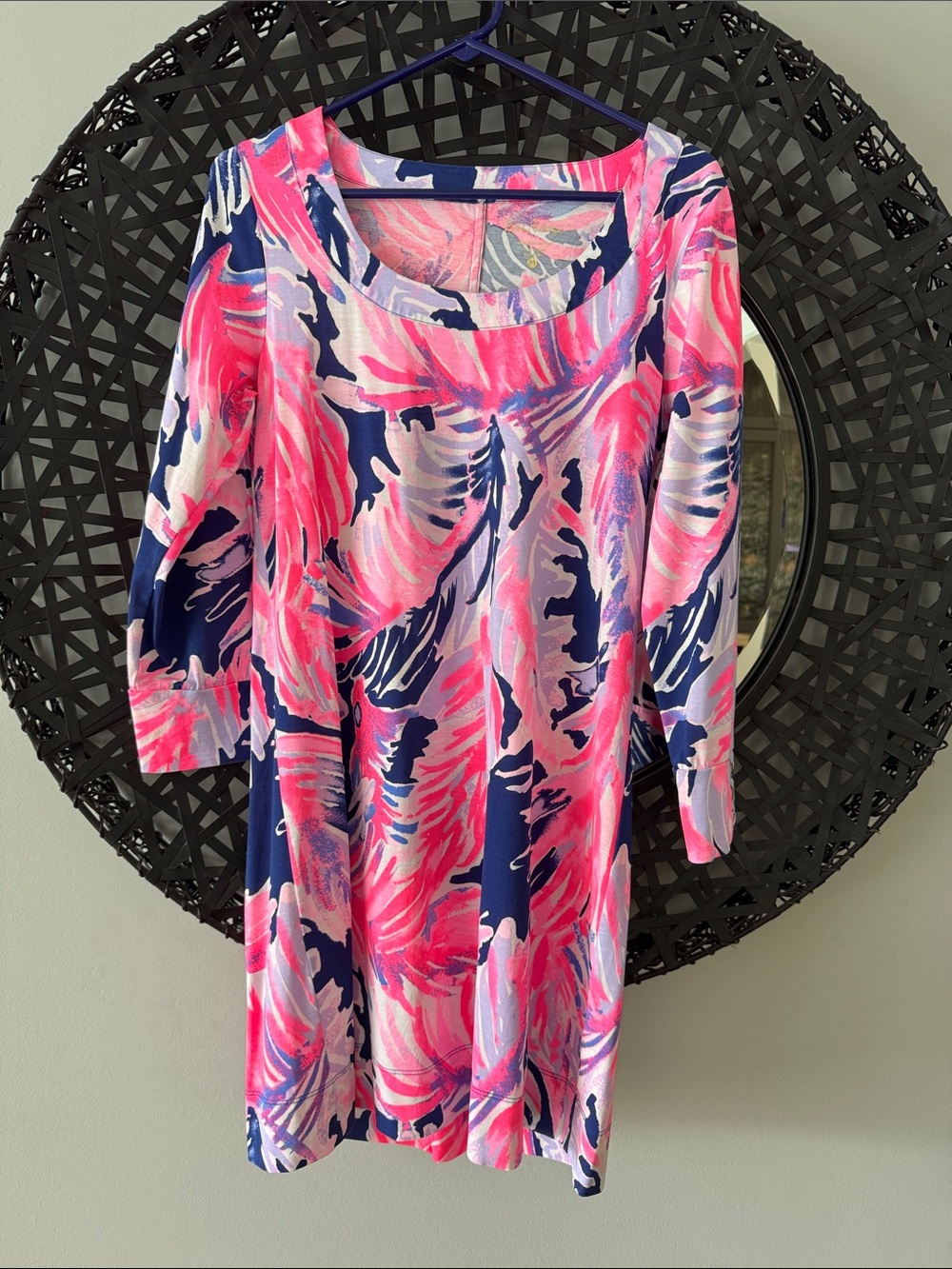 Lilly Pulitzer Merrit Shift Dress True Blue Paradise Point Medium